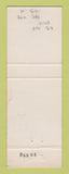 Matchbook Cover - Concord Country Club Concordville PA