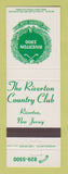 Matchbook Cover - Riverton Country Club NJ