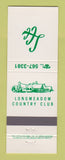 Matchbook Cover - Longmeadow Country Club MA