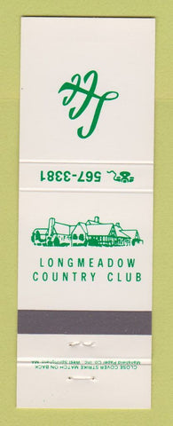 Matchbook Cover - Longmeadow Country Club MA