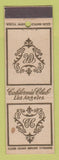 Matchbook Cover - California Club Los Angeles CA WEAR