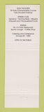 Matchbook Cover - Newlands Golf Country Club Langley BC