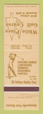 Matchbook Cover - White Pines Golf Course Bensenville IL