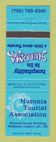 Matchbook Cover - Huronia Tourist Association Midhurst ON