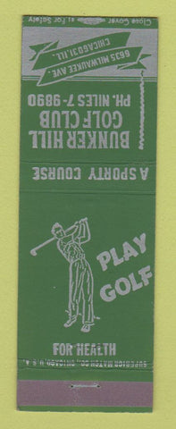 Matchbook Cover - Bunker Hill Golf Club Chicago IL
