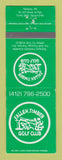 Matchbook Cover - Fallen Timber Golf Club Midway PA