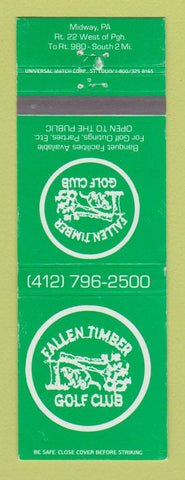 Matchbook Cover - Fallen Timber Golf Club Midway PA