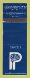 Matchbook Cover - Prestonwood Country Club Dallas Plano TX