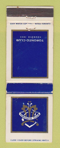 Matchbook Cover - Toronto Club ON WEAR