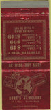 Matchbook Cover - Burt's Jewelers Seattle WA WEAR 30 Strike