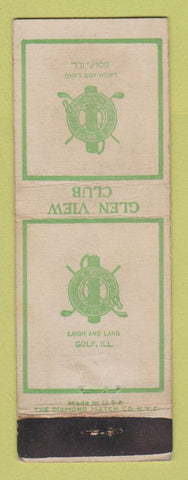 Matchbook Cover - Glen View Golf Club Golf IL WEAR