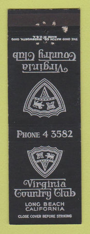 Matchbook Cover - Virginia Country Club Long Beach CA