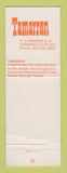 Matchbook Cover - Tamaroon Golf Club Resort Durango Colorado