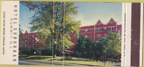 Matchbook Cover - Hotel Suburban Summit NJ 30 Strike