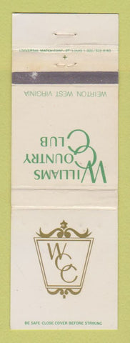 Matchbook Cover - Williams Country Club Weirton WV WEAR