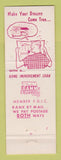Matchbook Cover - Bank of Florida Homestead FL Full Length