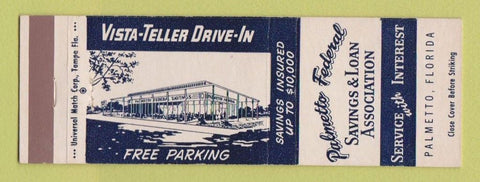 Matchbook Cover - Palmetto Federal Savings and Loan FL