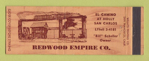 Matchbook Cover - Redwood Empire San Carlos CA Fencing