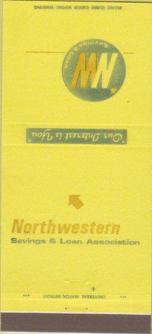 Matchbook Cover - Northwestern Savings Loan Traverse City MI 30 Strike