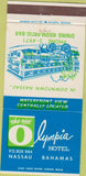 Matchbook Cover - Olympia Hotel Nassau Bahamas 30 Strike