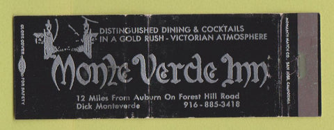 Matchbook Cover - Monte Verde Inn by Auburn CA WEAR Full Length