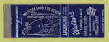 Matchbook Cover - Walker's Signal Cafe BBQ Salinas CA WEAR
