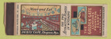 Matchbook Cover - Golden Gate Restaurant Laramie WY UNIVERSAL LONG POOR STRIKER
