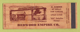 Matchbook Cover - Redwood Empire San Carlos CA Fencing Full Length