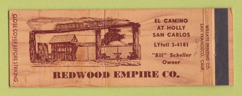 Matchbook Cover - Redwood Empire San Carlos CA Fencing Full Length