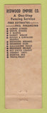 Matchbook Cover - Redwood Empire San Carlos CA Fencing Full Length