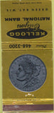 Matchbook Cover - Kellogg National Bank Green Bay WI WEAR 30 Strike
