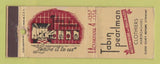 Matchbook Cover - Tabin Pearlman Men's Clothes New York City TAN