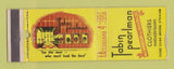Matchbook Cover - Tabin Pearlman Men's Clothes New York City YELLOW WEAR