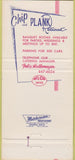 Matchbook Cover - Chip Room Restaurant St Louis MO WEAR 30 Strike