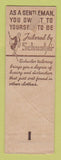 Matchbook Cover - JT Schusler Men's Clothes Tailor St Paul MN CREASE