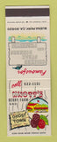 Matchbook Cover - Knott's Berry Farm Buena Park CA Restaurant Ghost Town