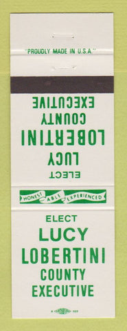 Matchbook Cover - Lucy Lobertini County Executive Election TN