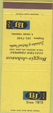 Matchbook Cover - Boggis Johnson Electric Co Milwaukee WI 30 Strike