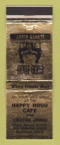 Matchbook Cover - Happy House Cafe Roseville CA WEAR