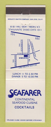 Matchbook Cover - Seafarer Restaurant Sunnyvale CA