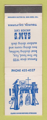 Matchbook Cover - Sam's Anchor Cafe Tiburon CA