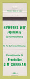 Matchbook Cover - Freeholder Jim Sheehan Election