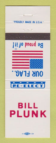 Matchbook Cover - Bill Plunk Chancery Clerk Election
