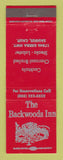 Matchbook Cover - The Backwoods Inn Saugus CA