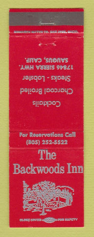 Matchbook Cover - The Backwoods Inn Saugus CA