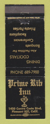 Matchbook Cover - Prime Rib Inn Pleasant Hill CA WEAR