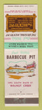 Matchbook Cover - Hick'ry Pit BBQ Oakland Walnut Creek San Leandro CA