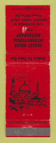 Matchbook Cover - Skillet House International Restaurant Walnut Creek CA WEAR