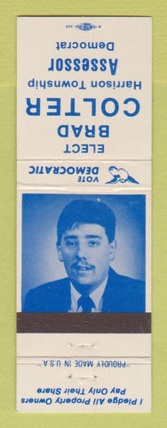 Matchbook Cover - Brad Colter Harrison Township Assessor Election