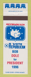Matchbook Cover - Bob Dole for President 1996